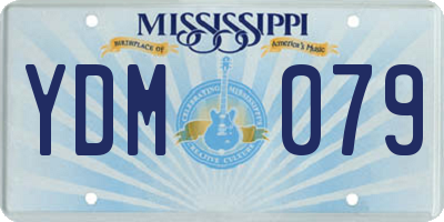 MS license plate YDM079