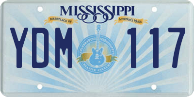 MS license plate YDM117