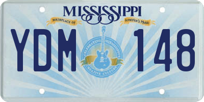 MS license plate YDM148
