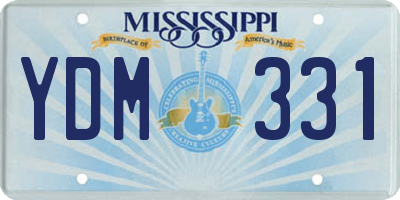 MS license plate YDM331