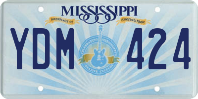 MS license plate YDM424