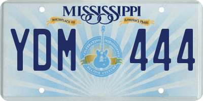 MS license plate YDM444