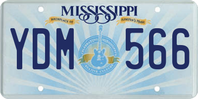 MS license plate YDM566