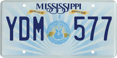 MS license plate YDM577