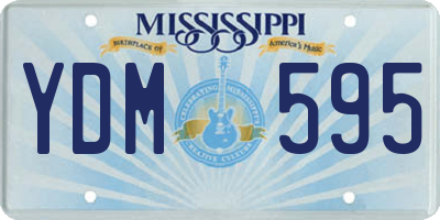 MS license plate YDM595
