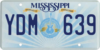 MS license plate YDM639