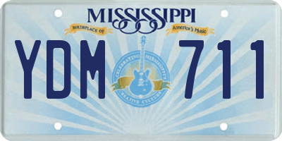 MS license plate YDM711