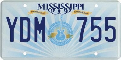 MS license plate YDM755