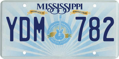 MS license plate YDM782