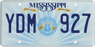 MS license plate YDM927
