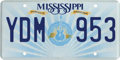 MS license plate YDM953
