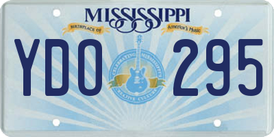 MS license plate YDO295