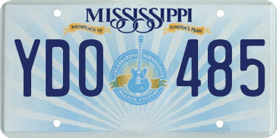 MS license plate YDO485