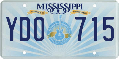 MS license plate YDO715