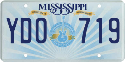 MS license plate YDO719