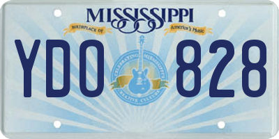 MS license plate YDO828
