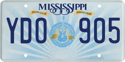 MS license plate YDO905