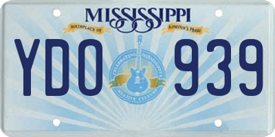 MS license plate YDO939
