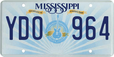 MS license plate YDO964