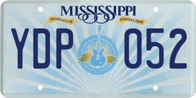 MS license plate YDP052