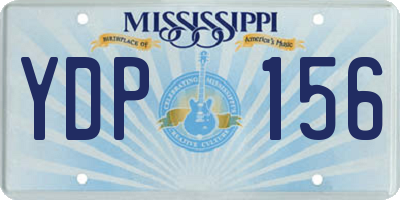 MS license plate YDP156