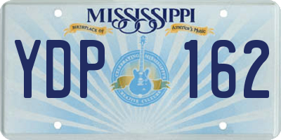 MS license plate YDP162