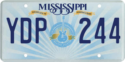 MS license plate YDP244