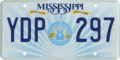MS license plate YDP297