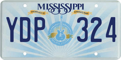 MS license plate YDP324