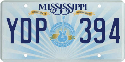 MS license plate YDP394