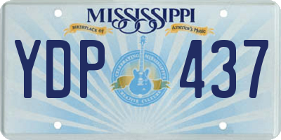 MS license plate YDP437