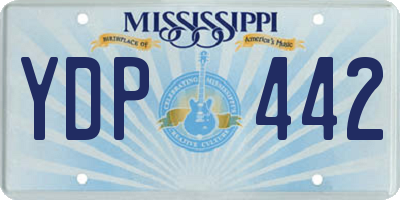 MS license plate YDP442