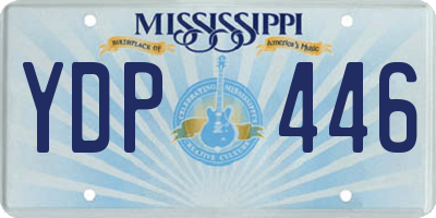 MS license plate YDP446