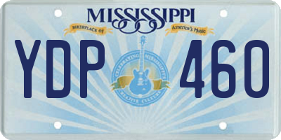 MS license plate YDP460