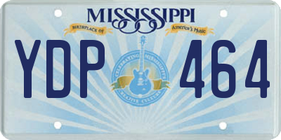 MS license plate YDP464