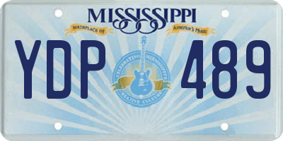 MS license plate YDP489