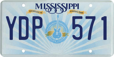MS license plate YDP571