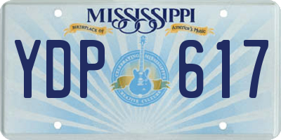 MS license plate YDP617