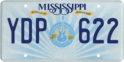 MS license plate YDP622
