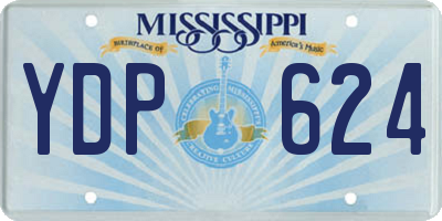 MS license plate YDP624