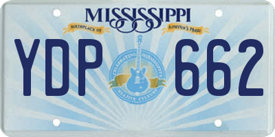MS license plate YDP662