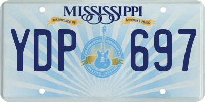 MS license plate YDP697