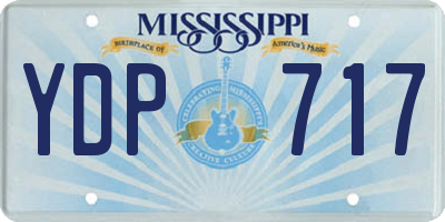 MS license plate YDP717