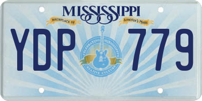 MS license plate YDP779