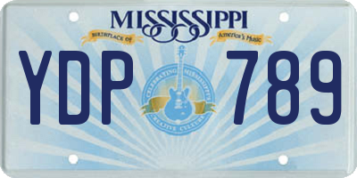 MS license plate YDP789