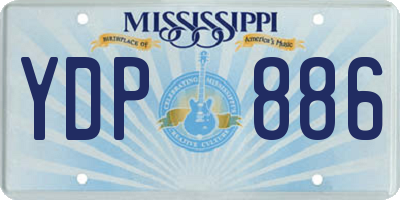 MS license plate YDP886