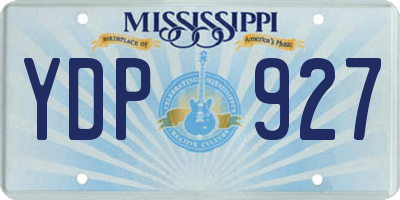 MS license plate YDP927