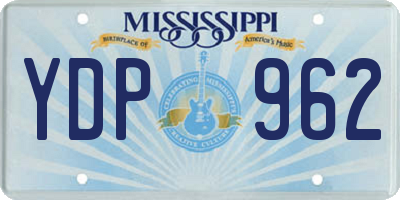 MS license plate YDP962