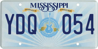 MS license plate YDQ054