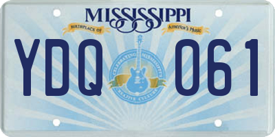 MS license plate YDQ061